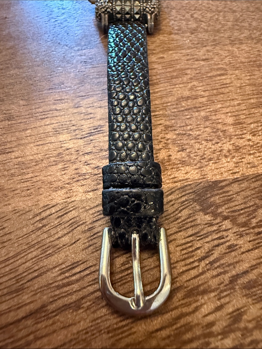 Vintage Judith Jack Sterling Silver Marcasite Watch - Picture 7 of 13